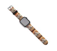 Seven Lucky Running Wild Horses - Correa de reloj compatible con Apple Watch, correas de silicona de repuesto, 38mm/40mm, Silicona, Sin piedra preciosa