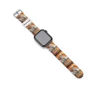 Seven Lucky Running Wild Horses - Correa de reloj compatible con Apple Watch, correas de silicona de repuesto, 38mm/40mm, Silicona, Sin piedra preciosa