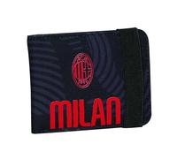 Seven Milan Cartera con práctico cierre con elástico, negro, compartimentos para tarjetas, efectivo y monedas, accesorios Juventus, para niño y niña, Negro , Talla única