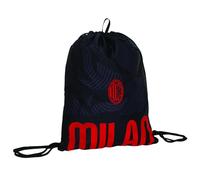 Seven Milan Sakky Bag, negro, mochila con fácil cierre con cordón, bolsa deportiva, escuela, gimnasio y tiempo libre, niños y adolescentes, Negro , Talla única