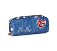 Seven Minnie - Estuche Escolar para lápices, Color Azul Vaquero, Estuche para bolígrafos, lápices y Accesorios, Escuela Primaria, niña, Azul (BLU Denim), Moderno