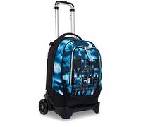 Seven Mochila con ruedas, JACK-2WD DIP & SKY Bolsa con ruedas para libros, 3 en 1, Mochila Desmontable+Trolley, para chicos&chicas Para la escuela, el deporte, el tiempo libre, Funda para portátil
