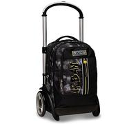 Seven Mochila con Ruedas TROLLEY TYRE HEAVY BOY, Negro - Mochila 3 en 1, Mochila Escolar con Carro, Crossover System - Bolso Escolar Niños y Adolescentes - Bols. Frontal con Cremallera - MAXI RUEDAS