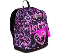 Seven Mochila doble compartimento New Fit, rosa, bolsillo porta botella, maxi capacidad, respaldo preformado, mochila escolar, niña y niña, Rosa, Talla única, Moderno