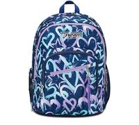 Seven Mochila Escolar Adavanced Detach, Violeta Azul, Crystal Purple, Doble Compartimento con Bolsillo Desmontable Uso Mochila, Bolsillo Porta PC, Bolsillo Porta Botella, Mochila Mediana y Superior,
