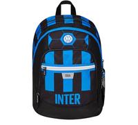 SEVEN Mochila escolar Advanced F.C. Inter Fútbol hasta la victoria, color negro y azul - Mochila doble compartimento con bolsillo para botella - Mochila escolar para niño, niño, Negro y azul., Talla