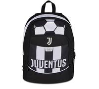 Seven Mochila Escolar Advanced Juventus, Doble Compartimento, Color Negro, 29 L, Bolsillo Lateral para Botella de Agua, Compartimento para PC, Primaria y Secundaria, niños y Adolescentes, fútbol