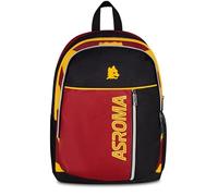 Seven Mochila Escolar con Doble Compartimento Roma, Color Negro, 26 l, Bolsillo Frontal, Bolsillo Lateral para Botella de Agua, Escuela Primaria y Secundaria, para niños y Adolescentes, fútbol