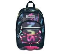Seven - Mochila escolar doble, color negro fucsia, doble compartimento de 31 l, con bolsillo para PC, bolsillo para botella y bolsillo con organizador, escuela media y superior, mochila para niña