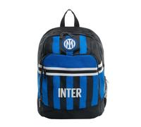Seven Mochila escolar doble compartimento Inter Hasta la victoria azul y negro, Negro