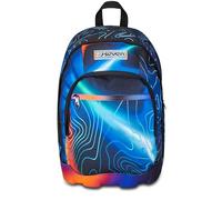 Seven Mochila Escolar Dual, Azul, Mapset Boy, Mochila Doble Compartimento con Bolsillo para PC o Tableta, Bolsillo Porta Botella y Organizador, Mochila Escolar Media y Superior, niño, Turquesa, Talla