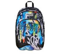 Seven Mochila escolar Dual Buzzy Note Boy, doble compartimento, azul, 32 L, multifunción, bolsillo equipado, bolsillo lateral para botella, compartimento para PC, escuela media y superior, niño, niño