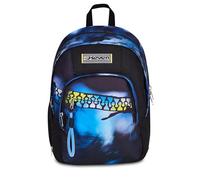 Seven Mochila escolar Dual Detach azul Fusion, negra, 32 L, doble compartimento, multifunción, mochila desmontable, bolsillo con organizador, compartimento para PC, escuela media y superior, niño