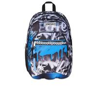 Seven Mochila escolar Dual, gris azul, doble compartimento de 31 L, con bolsillo para PC, bolsillo para botella y bolsillo con organizador, escuela media y superior, mochila para niño, gris, Talla