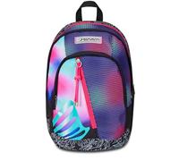 Seven Mochila Escolar Dual, Rosa y Morado, Shadefull Girl, Mochila Doble Compartimento con Bolsillo para PC o Tableta, Bolsillo Porta Botella y Organizador, Mochila Escolar Media y Superior, niña,