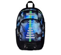 Seven Mochila escolar Dual Write Down, azul, doble compartimento de 31 litros de capacidad, con bolsillo para PC, bolsillo para botella y bolsillo con organizador, escuela secundaria y superior, para