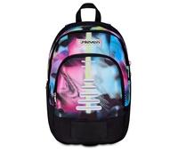 Seven Mochila escolar Dual Write Down – Fucsia, 31L, doble compartimento, bolsillo para PC y botella