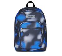 Seven Mochila Escolar Freethink, Azul Negro, Doble Compartimento con Bolsillo para PC y Bolsillo para Botella, 34 L, Escuela Secundaria y Superior, Mochila para niño