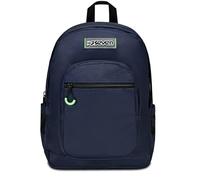 Seven Mochila Escolar Freethink, Azul, Unisex, Mochila Doble Compartimento con Soporte USB, Bolsillo para PC o Tableta y Bolsillo Porta Botella, Mochila Mediana y Superior, Turquesa, Talla única,