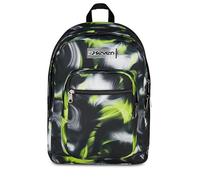Seven Mochila escolar Freethink, doble compartimento, negra, 34 L, compartimento para ordenador ablet, bolsillos multifunción, bolsillo lateral para botella de agua, escuela media y superior, niños
