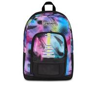 Seven Mochila escolar Freethink Write Down, morado, doble compartimento con bolsillo para PC y bolsillo para botella, capacidad 34 litros, escuela secundaria y superior, para niño y niña, violeta