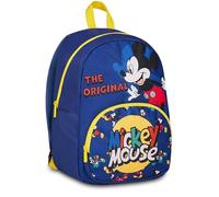 Seven Mochila escolar Mickey Mouse, azul, 14 l, monocompartimento, bolsillo frontal, bolsillo para botella de agua, multifunción, guardería, ocio, viajes, niña, niño