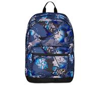 Seven - Mochila escolar Pro XXL con auriculares inalámbricos, gris, bolsillo interior para PC, 32 L, escuela media y superior, mochila para niño, gris, Talla única