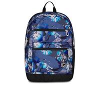 Seven - Mochila escolar reversible con auriculares inalámbricos, gris y azul, reversible, 29 L, para escuela secundaria y superior, mochila para niño, gris, Talla única