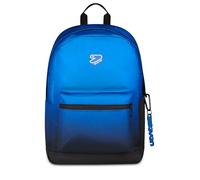Seven Mochila escolar Round Shade Tech, azul, 29 L, monocompartimento, Powerbank integrado, carga USB, extensible, bolsillo frontal, compartimento interior para PC, escuela media y superior, niños