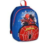 Seven Mochila escolar Spiderman, azul, 14 l, simple, bolsillo frontal, botella de agua, multifunción, guardería, ocio, viajes, niño