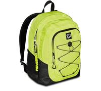 Seven Mochila escolar Tech, amarilla, doble compartimento con bolsillo para PC y bolsillo para botella, amarillo, Talla única, Moderno