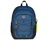 Seven - Mochila escolar Tech Line, color azul, doble compartimento, 29 L, para escuela media y superior, mochila para niña y mochila para niño, turquesa, Talla única