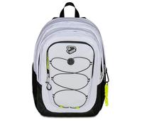 Seven - Mochila escolar Tech Line, gris, doble compartimento, 29 L, para escuela media y superior, mochila para niño y niña, gris, Talla única
