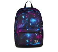 Seven Mochila escolar The Double Pro XXL, azul, 34 L, doble compartimento, auriculares inalámbricos a juego, bolsillo para PC, bolsillo lateral para botellas, bolsillo frontal, escuela media y