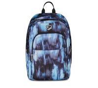 Seven Mochila escolar The Double Pro XXL Detach, azul, 34 L, doble compartimento, auriculares inalámbricos incluidos, mochila desmontable y reversible, bolsillo para PC, bolsillos multiusos, escuela