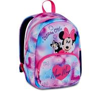 Seven Mochila escolar Minnie, rosa, 14 L, monocompartimento, bolsillo frontal, bolsillo para botella de agua, multifunción, guardería, ocio, viajes, niña