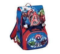 Seven Mochila EXPANDIBLE BIG AVENGERS EARTH'S MIGHTIEST HEROES, Blue Deep - Mochila de Negocio, Trabajo, Diario, Viaje, Escolares, para hombres, mujeres y adolescentes - con Bolsillo Frontal