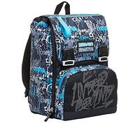 Seven Mochila EXPANDIBLE HANDWRITTEN, Turquesa Claro - Mochila Escolares, Escuela Primaria, Secundaria Colegio, para niñas, niños, adolescentes - Bolsillo Interior - Mochila Escolar