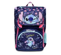 Seven Mochila EXPANDIBLE LILO Y STICH, Azul- Mochila Escolares, Guardería, para niñas y niños - Bolsillo Interior para Portátil - Mochila Escolar