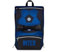 Seven Mochila Extensible Inter, Doble Compartimento, Azul, 24 L, Cremallera Lateral, Bolsillo Frontal, Bolsillo Lateral para Botella de Agua, Escuela Primaria y Secundaria, niño, niño, fútbol