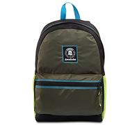 Seven Mochila Invicta Barly de un Solo Compartimento, Ligera, Antidesgarros, Verde, con Bolsillo para Ordenador, Escuela y Ocio