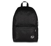 Seven Mochila Mono Compartimento Americano Shiny, Negro, Efecto Brillantini, Bolsillo frontal, Escuela Media y Superior, Chica