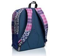 Seven Mochila, OUTSIZE ALPHA BEAT Mochila, bolsa para libros, para adolescentes, niñas y niños, Gran Capacidad, Para La Escuela, El Deporte, El Tiempo Libre, Diseño Italiano, morado