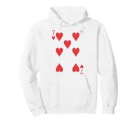 Seven of Hearts Playing Card Easy Halloween Group Costume Sudadera con Capucha