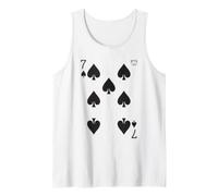 Seven of Spades Playing Card Easy Halloween Group Costume Camiseta sin Mangas