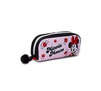 Seven Portalápices Escolar - Minnie M IS FOR Mouse, Rosa, Estuche Escolar para niña, Rosa, Talla única, Escuela