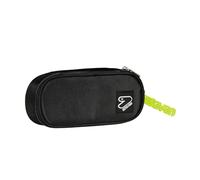 Seven Portalápices Escolar Round Plus Tech. Negro, con Bolsillo y elásticos, Accesorios Mochila, Negro, Talla única, Moderno