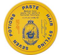 Seven Potions Pasta para peinar el cabello para hombre, 100 ml, tamaño mediano, flexible, acabado mate y texturizado, fácil aplicación, natural, vegano, libre de crueldad