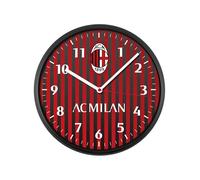 Seven Reloj de Pared A.C. Milan de Cuarzo con Movimiento Continuo, Producto Oficial, fútbol, Idea Regalo para niños y Adultos