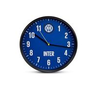Seven Reloj de Pared Inter, de Cuarzo, Negro y Azul, para niños y Adolescentes, Aficionados